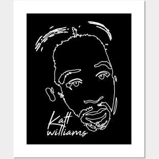 katt williams face outlined illustration T-Shirt Posters and Art